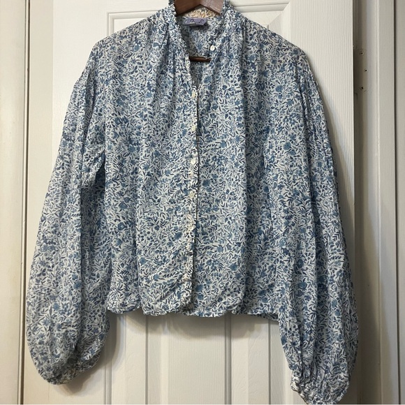 THIERRY COLSON Slava Cotton Blouse - Picture 2 of 4